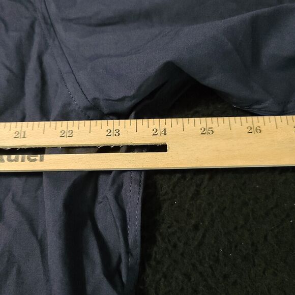 NWT Galaxy Mens Button Up Shirt Blue Size 2XL Cotton Blend Short Sleeve Slim Fit - Picture 4 of 12